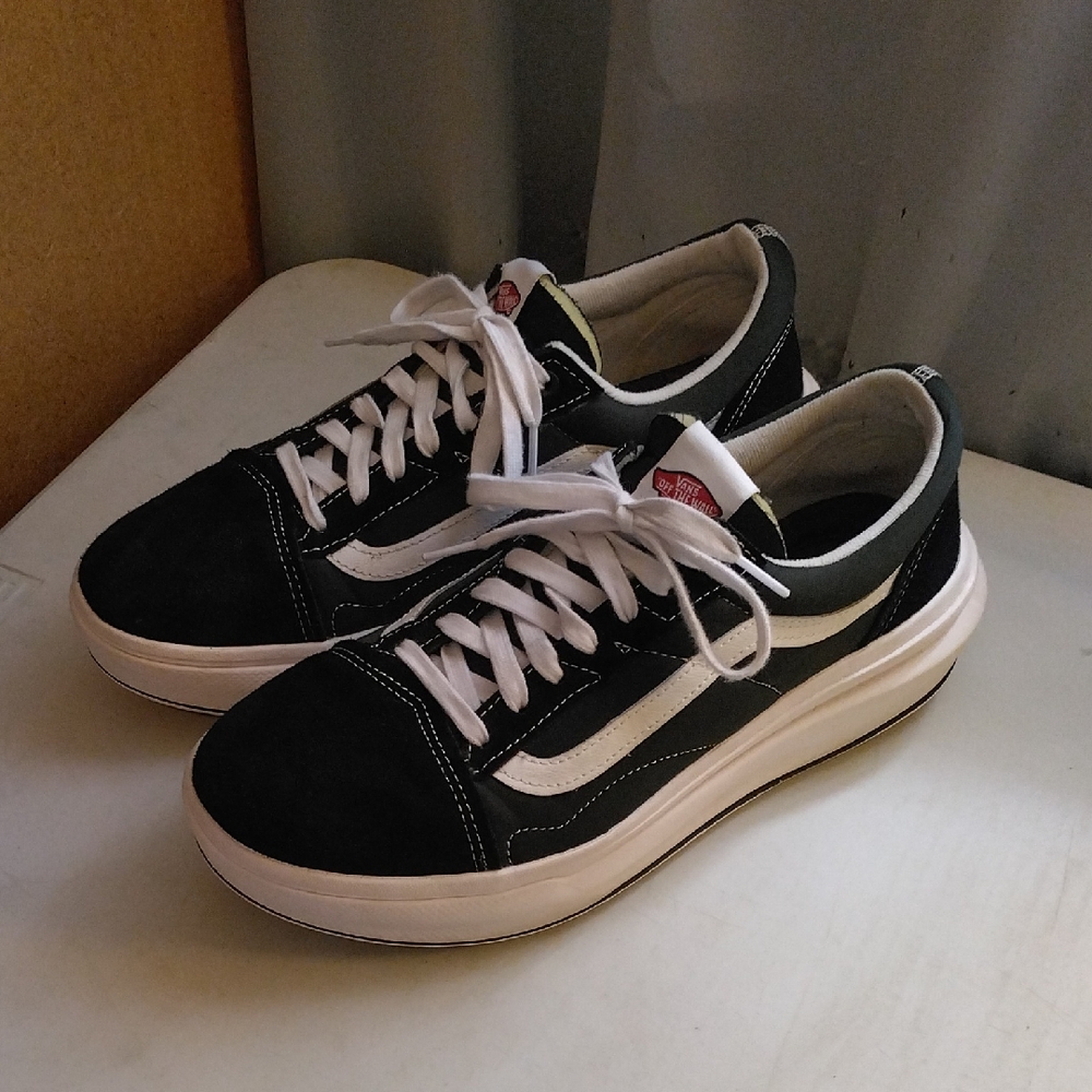 Vans Old Skool Overt CC Size 12 Mens Black Platform Shoes